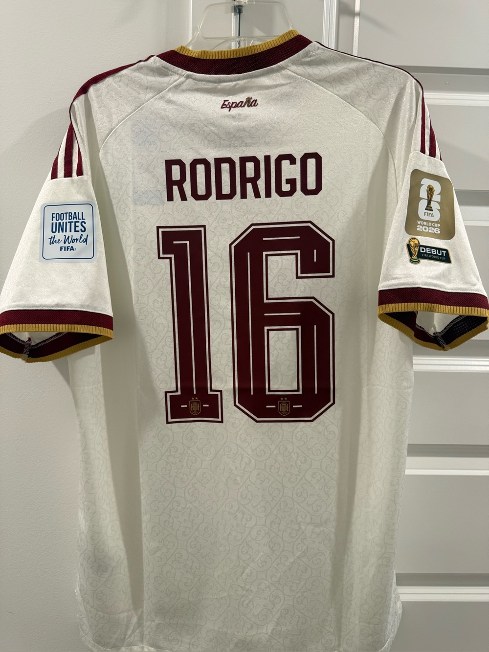 NWT Rodrigo SPAIN 2026 AWAY 2 Stars Player Version Size XXL